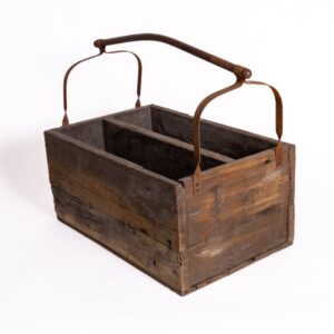 Vintage Wooden and Metal Crate